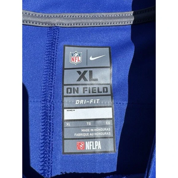 New York Giants Landon Collins #21 Sz XL NIKE ON FIELD NFL Football Jersey Blue - Picture 4 of 8